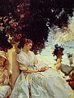 John Singer Sargent In a Garden Corfu painting